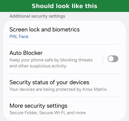 Auto Blocker switch off