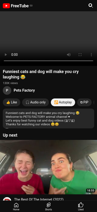 Watching a video